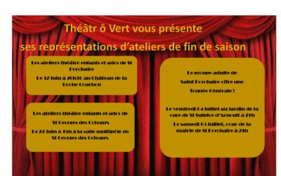 Les représentations Théâtr’Ô Vert des ateliers